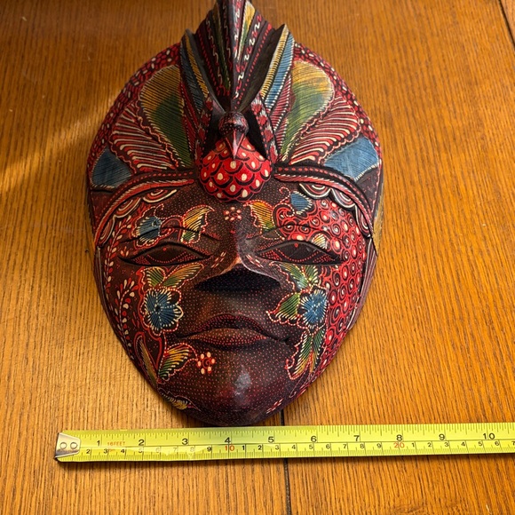 Colorful Tribal Mask Wall Art - Picture 4 of 4